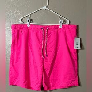 Fashion Nova Neon Pink Trunks